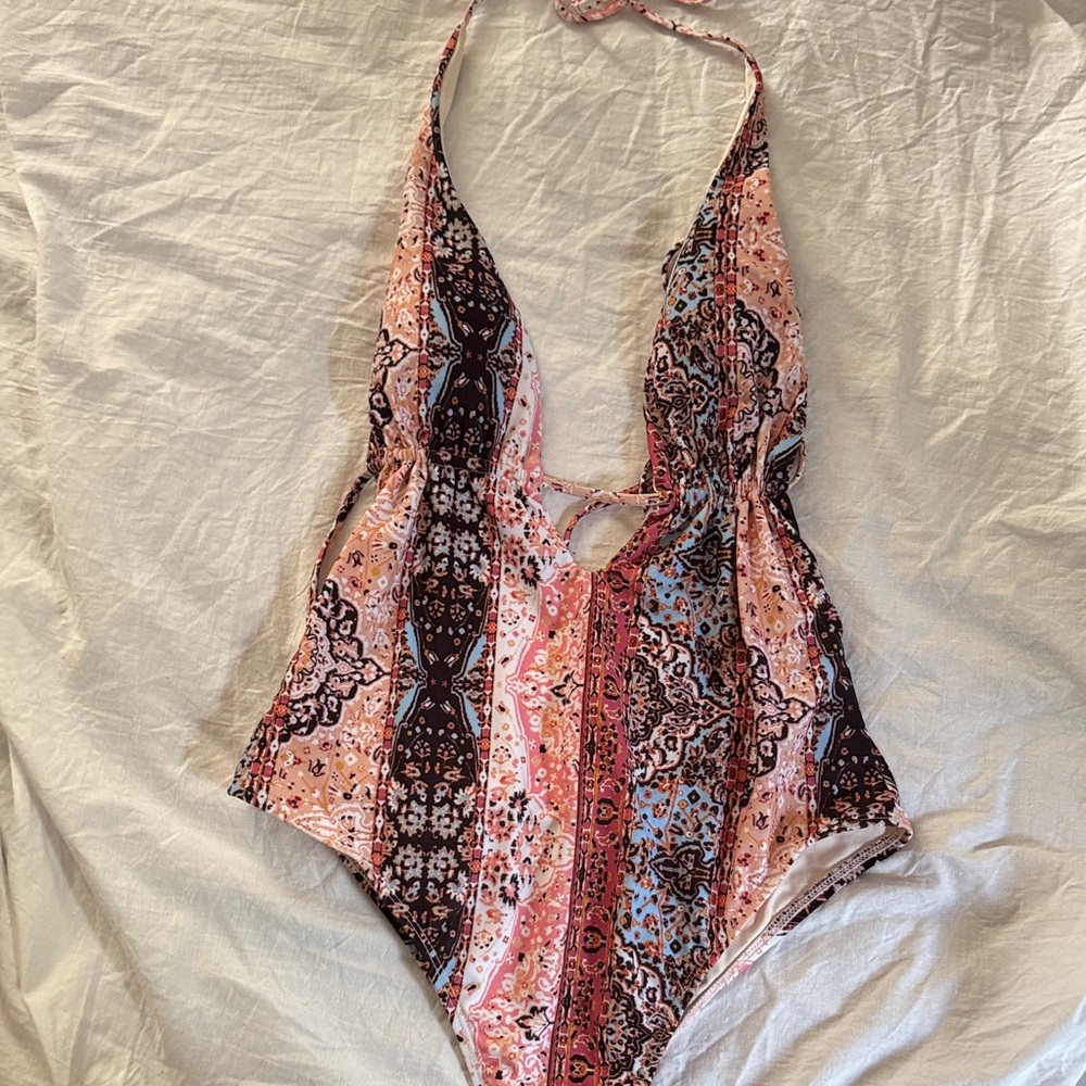 L Space Boho Print One-Piece Swimsuit